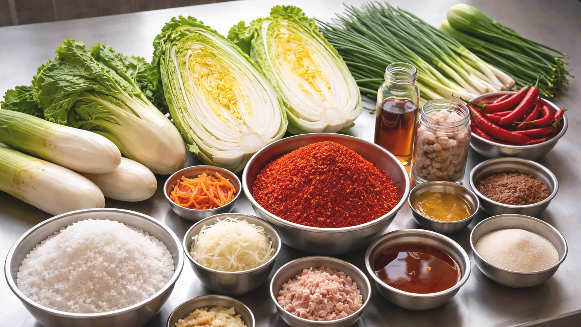 sestavine za korejski kimči