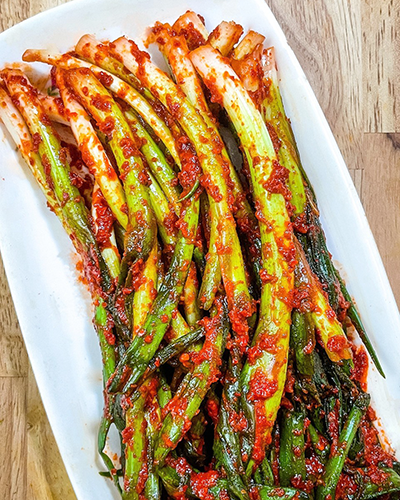 kimči iz mlade čebule